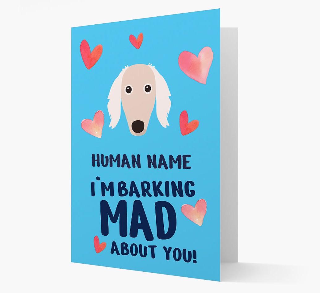 'Barking Mad' - Personalized {breedFullName} Card