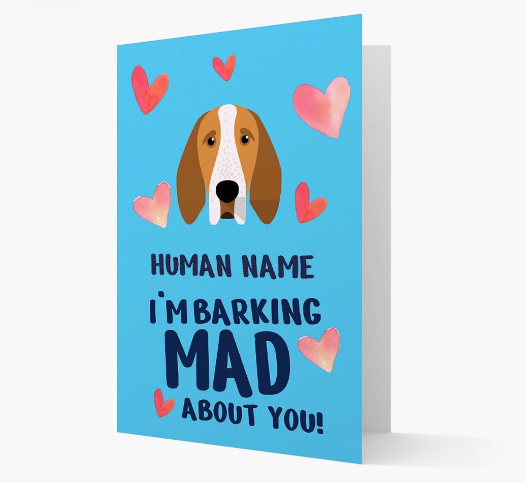 'Barking Mad' - Personalized {breedFullName} Card