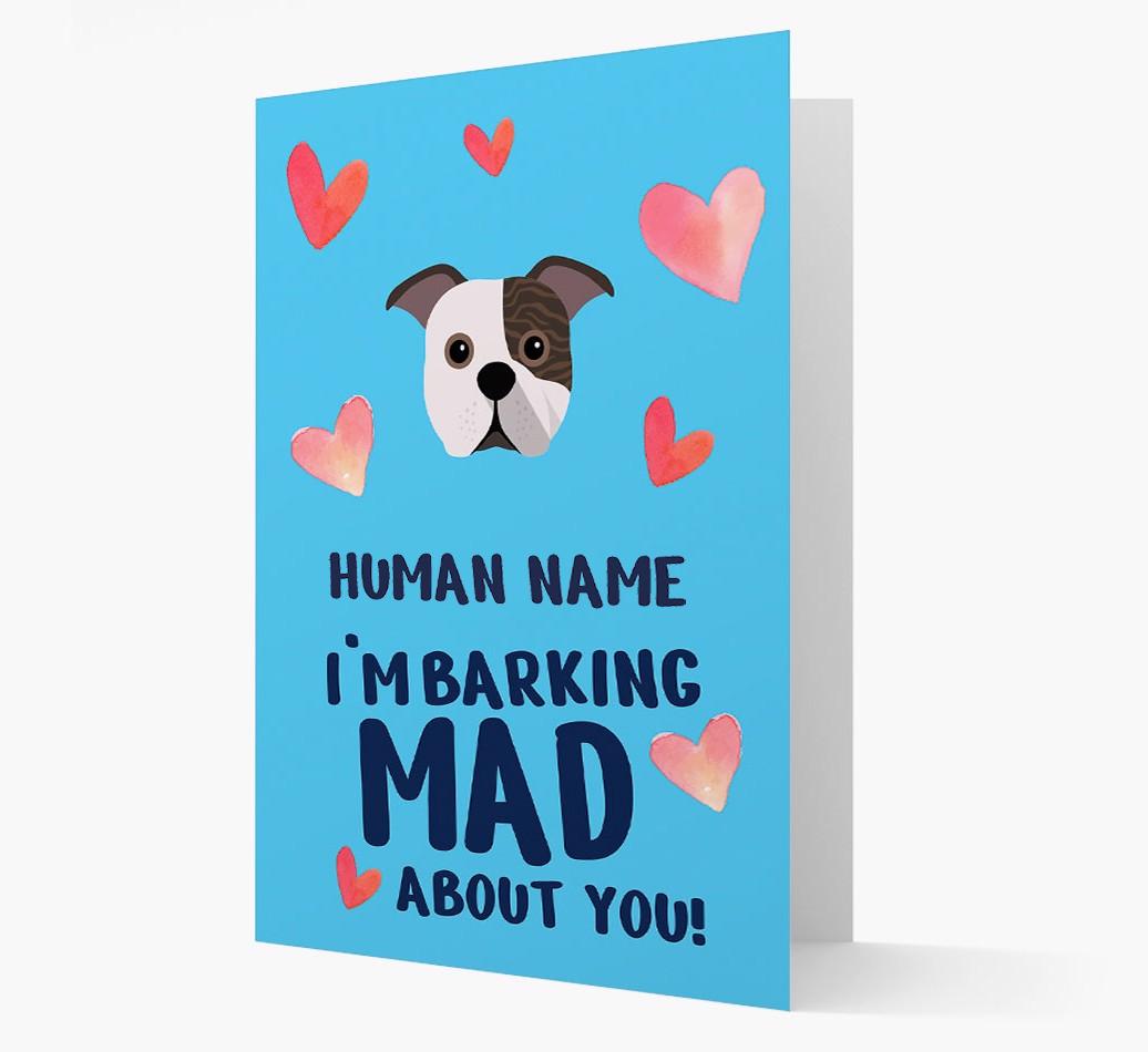 'Barking Mad' - Personalized {breedFullName} Card