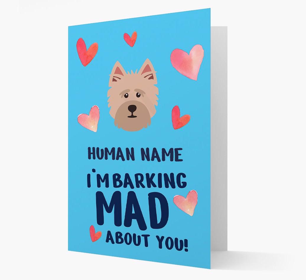 'Barking Mad' - Personalized {breedFullName} Card