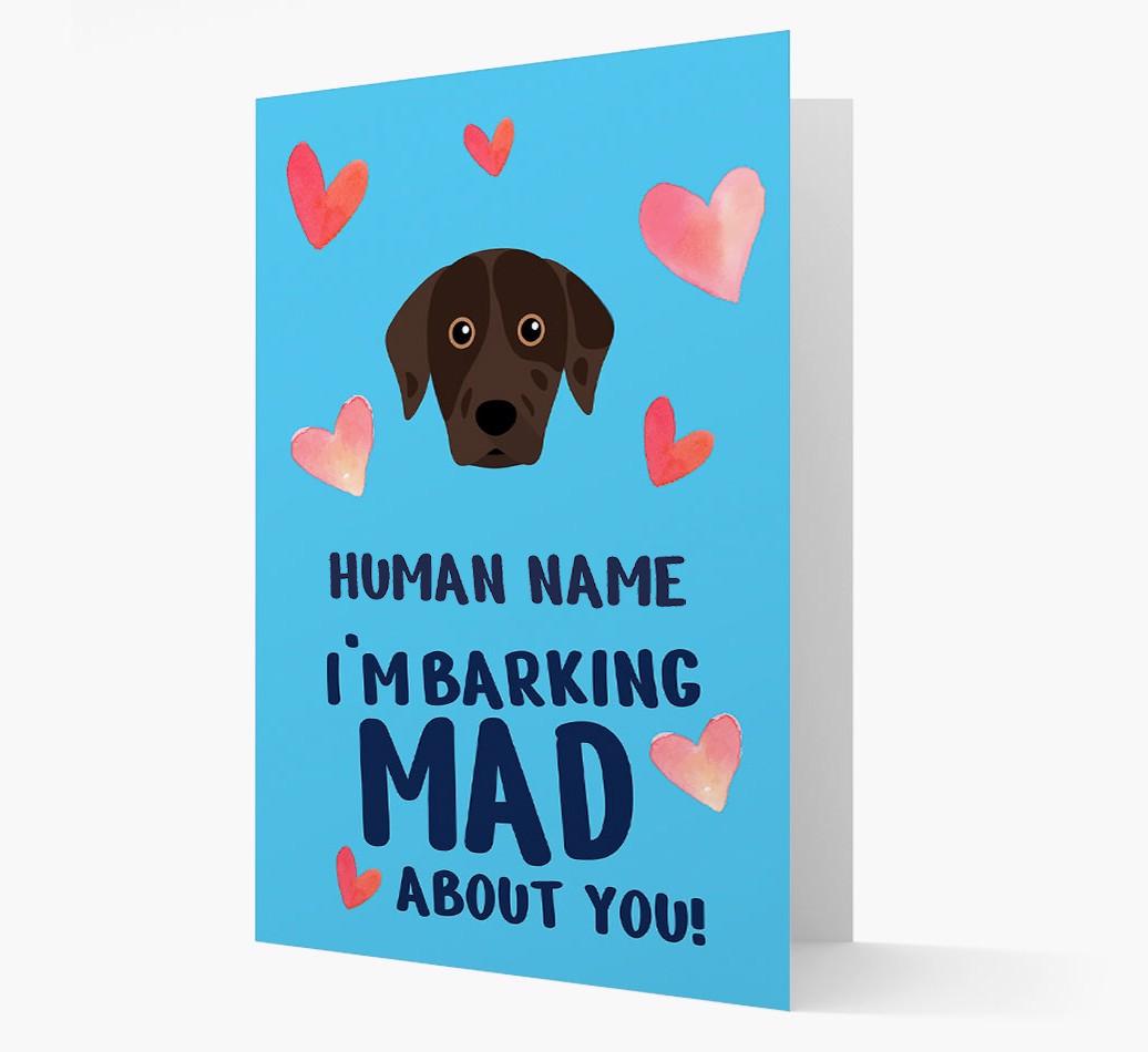 'Barking Mad' - Personalized {breedFullName} Card