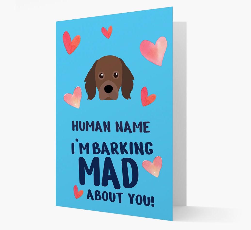 'Barking Mad' - Personalized {breedFullName} Card