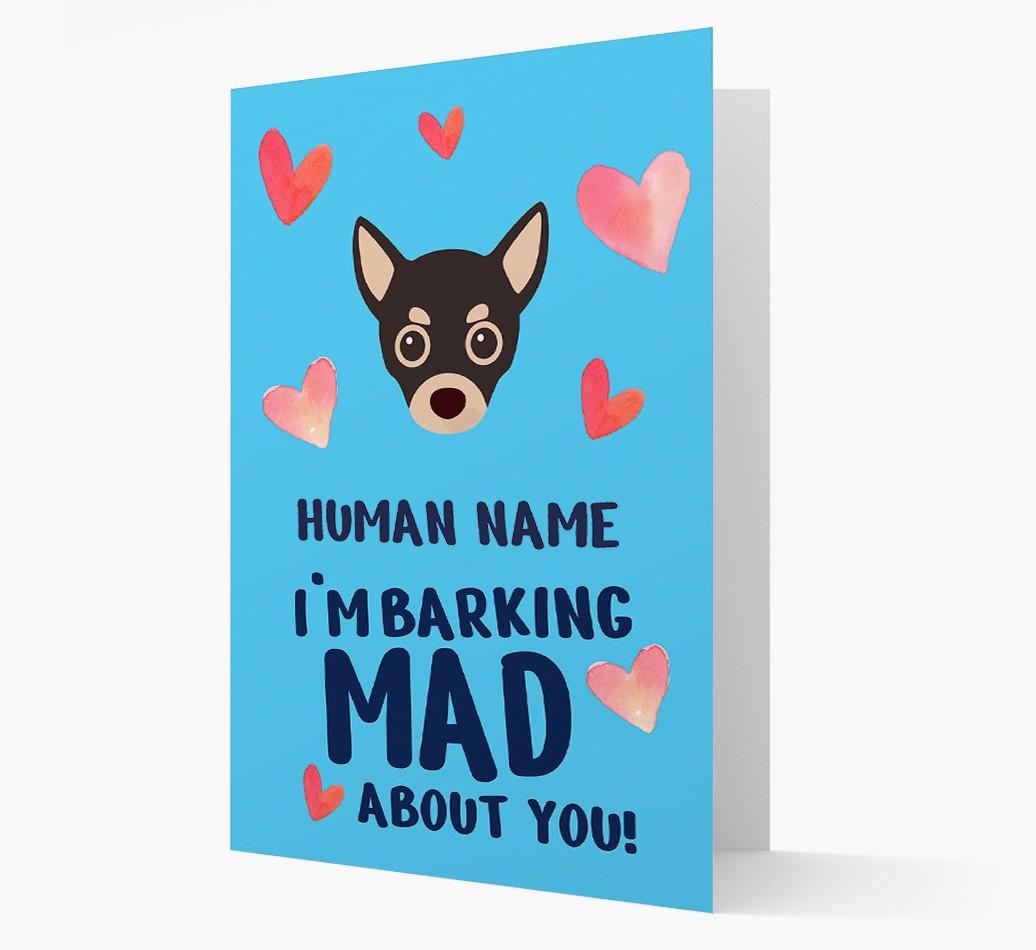 'Barking Mad' - Personalized {breedFullName} Card