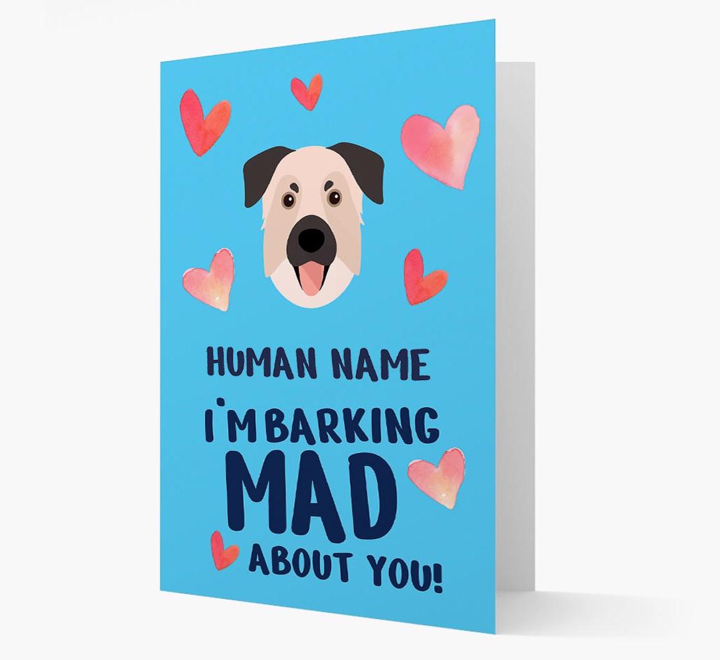 'Barking Mad' - Personalized {breedFullName} Card