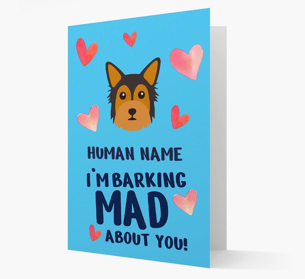 'Barking Mad' - Personalized {breedFullName} Card