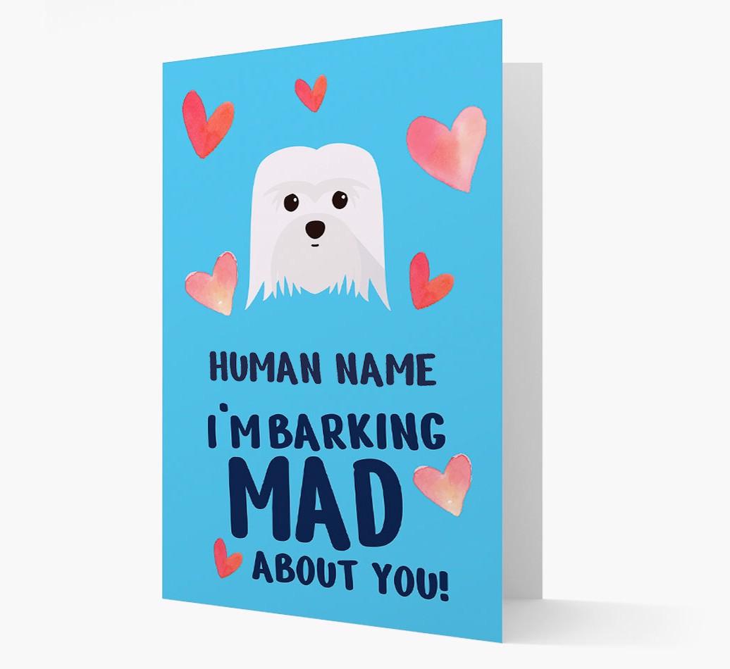'Barking Mad' - Personalized {breedFullName} Card