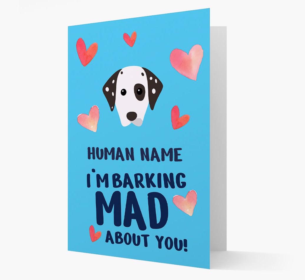 'Barking Mad' - Personalized {breedFullName} Card