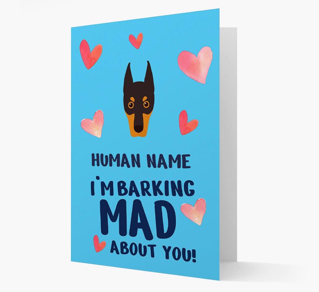 'Barking Mad' - Personalized {breedFullName} Card