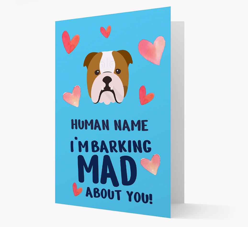 'Barking Mad' - Personalized {breedFullName} Card