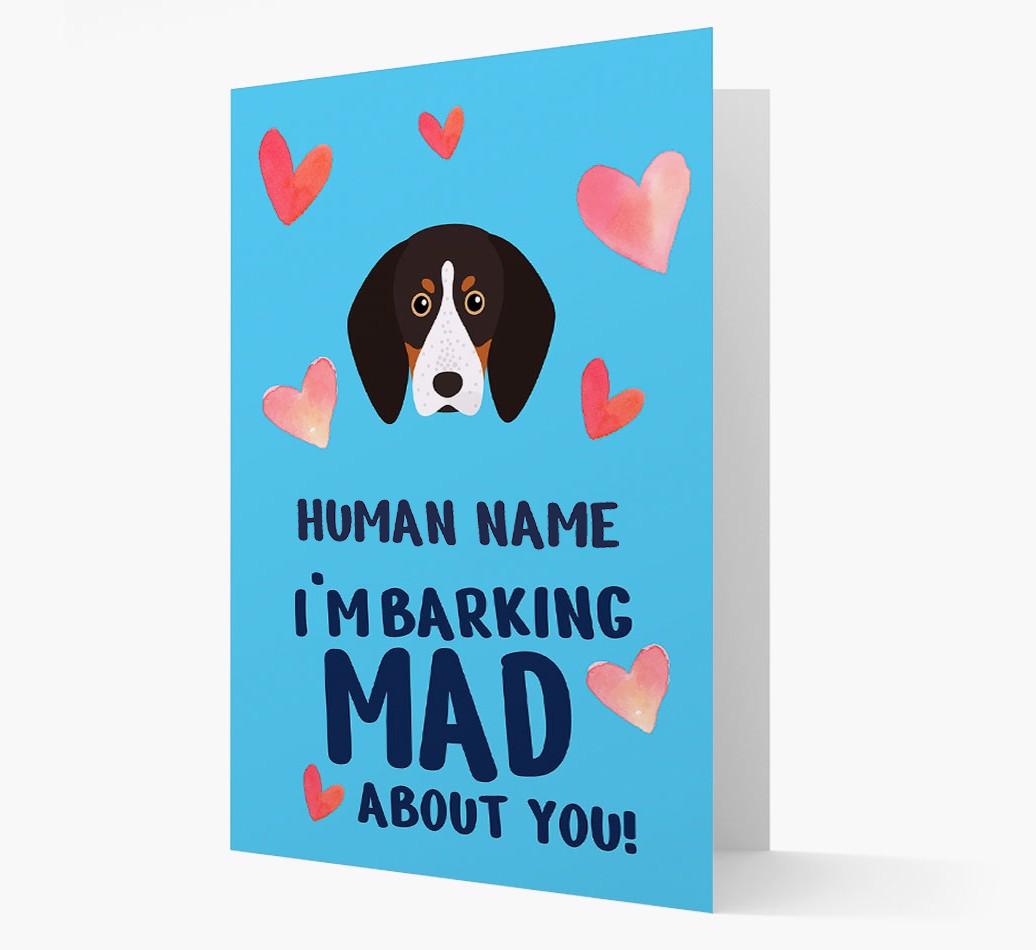 'Barking Mad' - Personalized {breedFullName} Card
