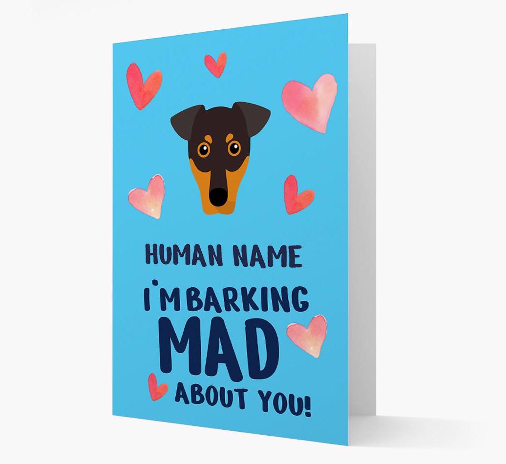 'Barking Mad' - Personalized {breedFullName} Card