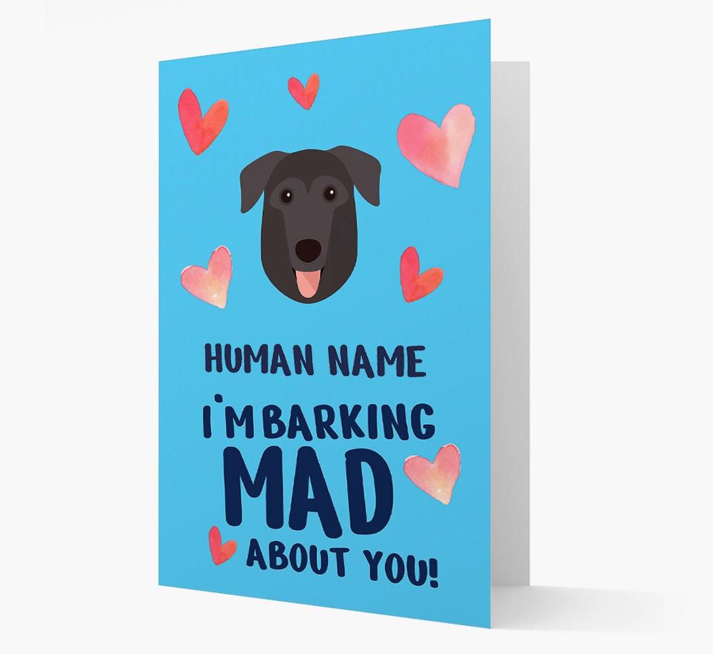 'Barking Mad' - Personalized {breedFullName} Card
