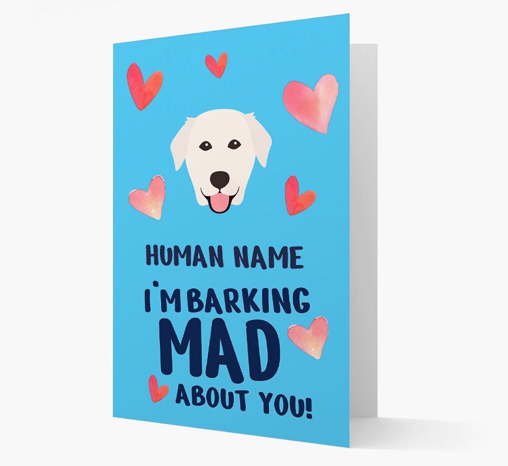 'Barking Mad' - Personalized {breedFullName} Card