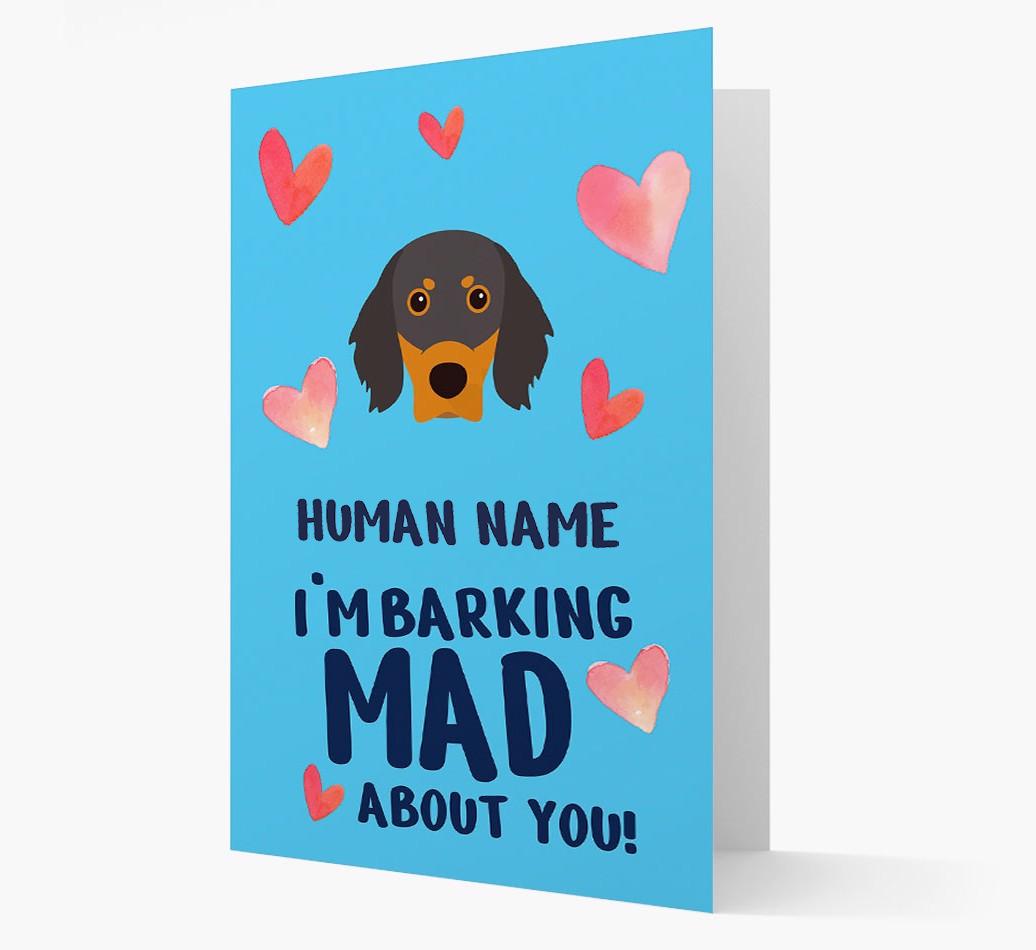 'Barking Mad' - Personalized {breedFullName} Card