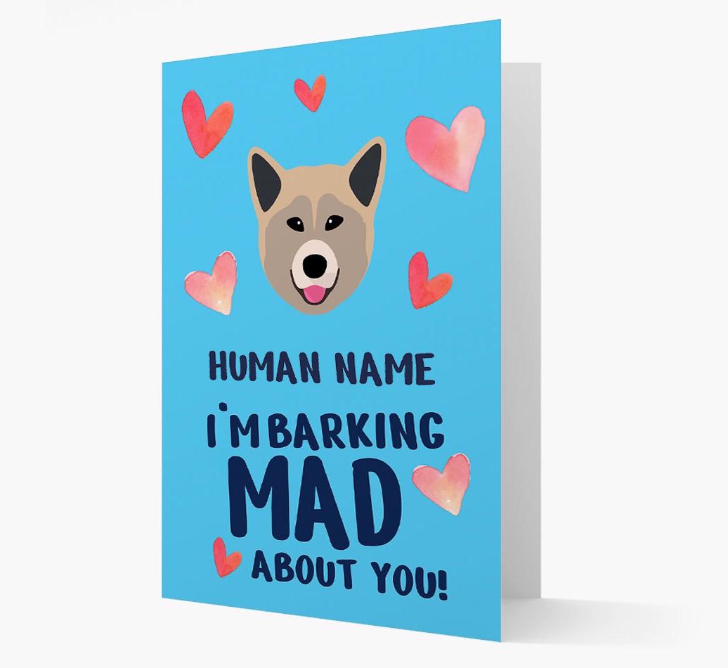 'Barking Mad' - Personalized {breedFullName} Card