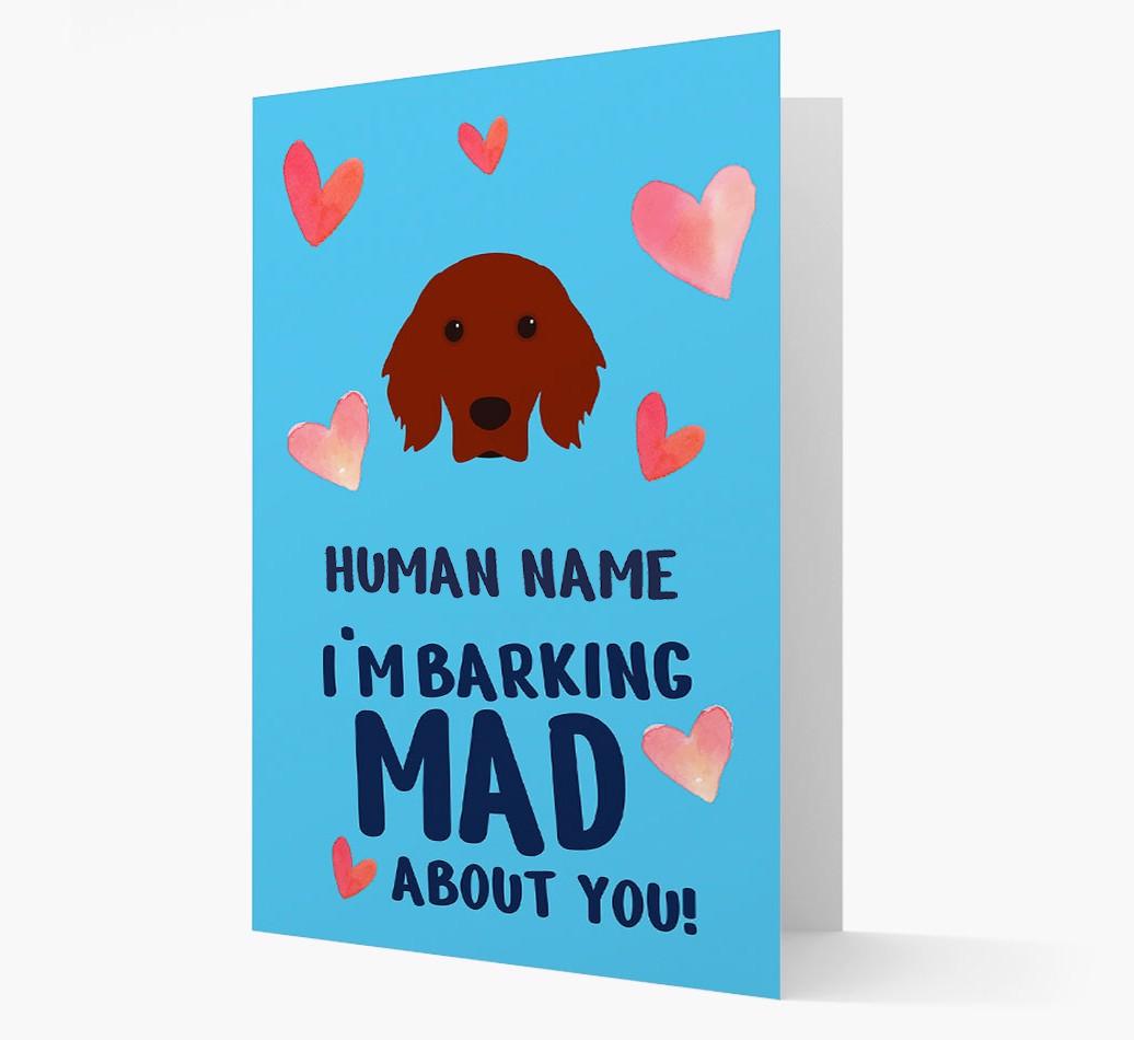 'Barking Mad' - Personalized {breedFullName} Card