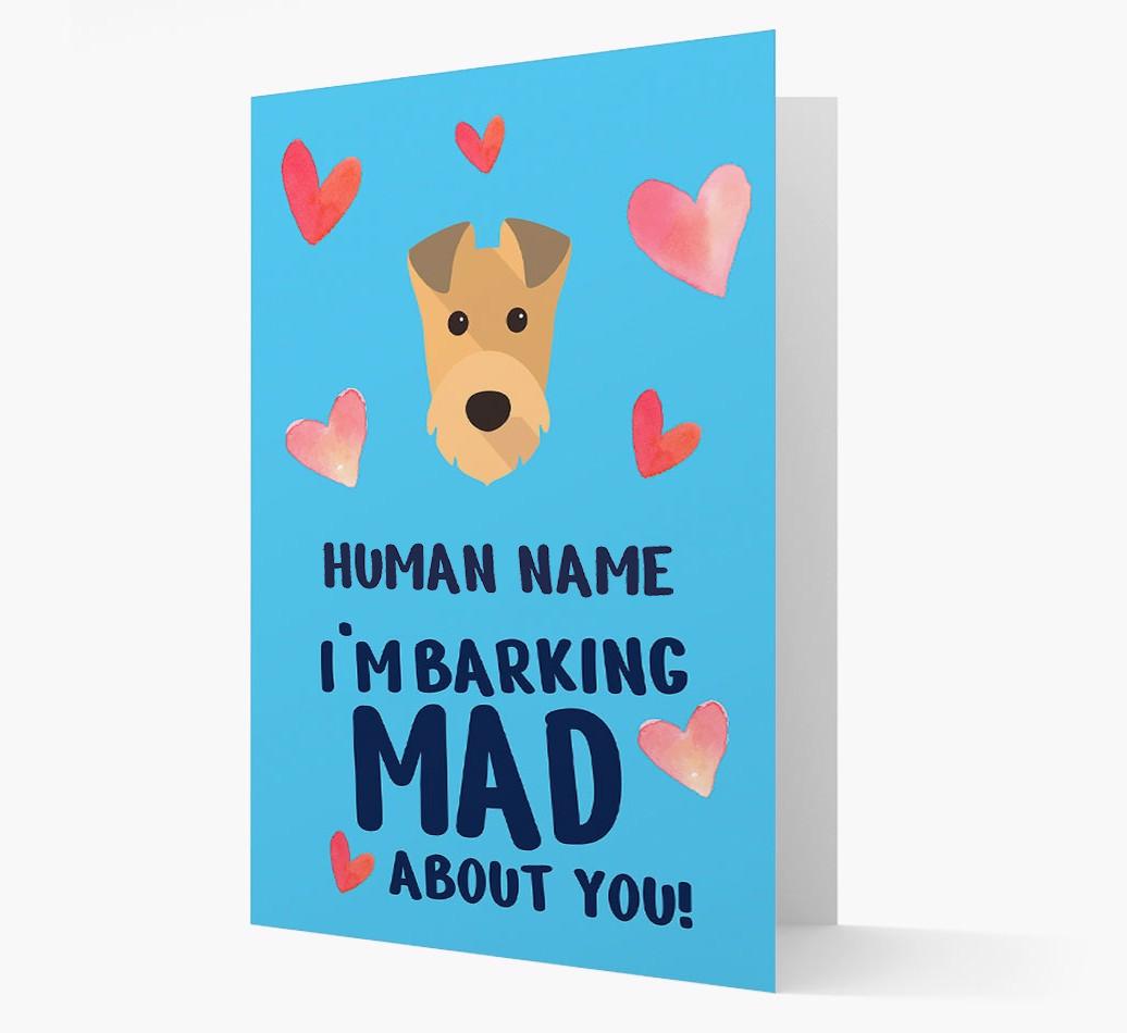 'Barking Mad' - Personalized {breedFullName} Card