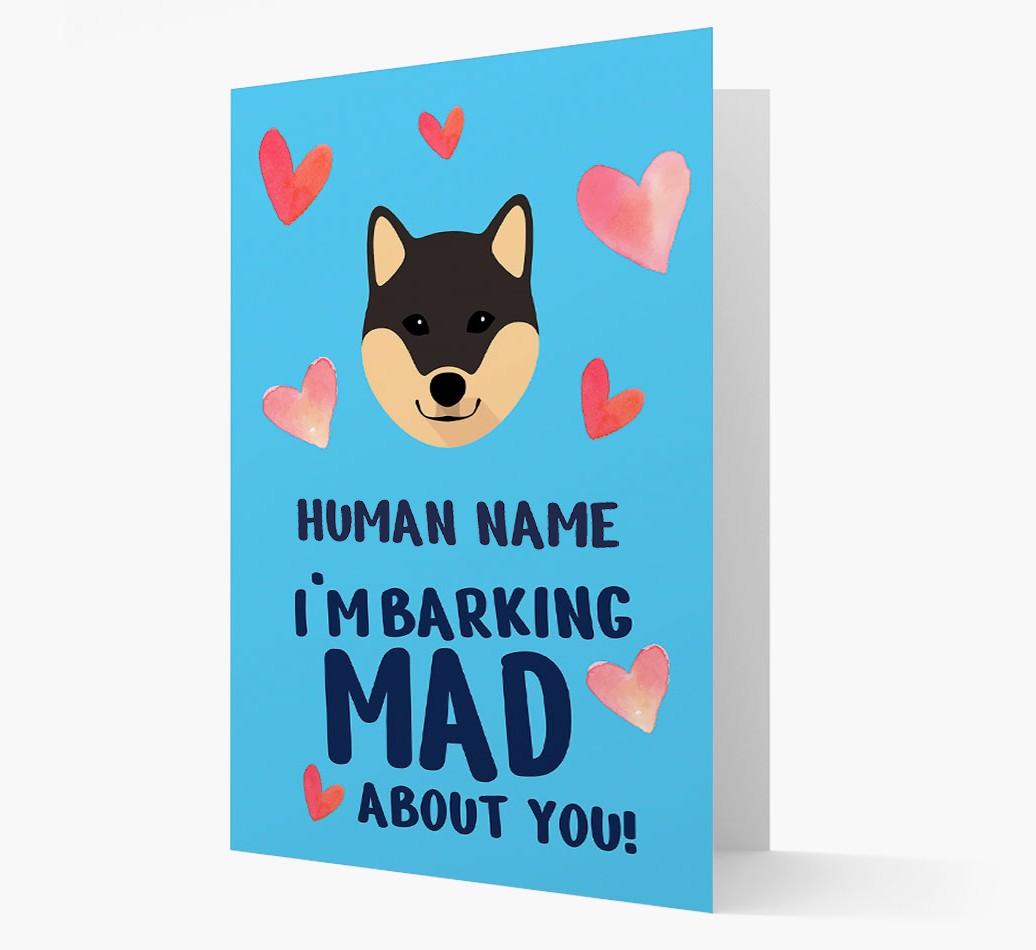 'Barking Mad' - Personalized {breedFullName} Card