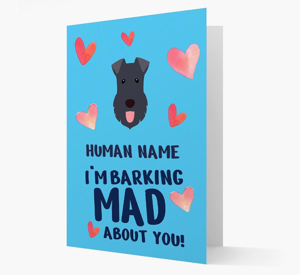 'Barking Mad' - Personalized {breedFullName} Card