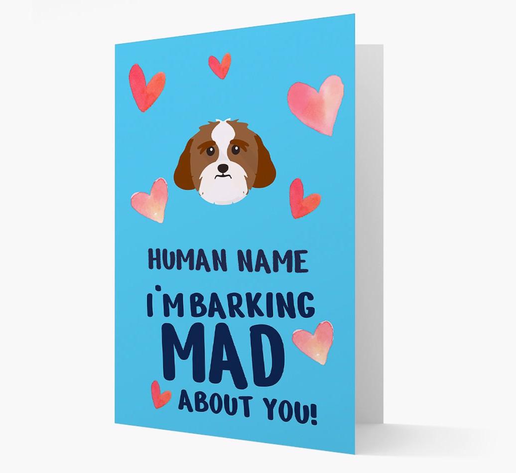'Barking Mad' - Personalized {breedFullName} Card