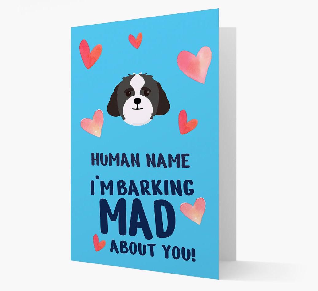 'Barking Mad' - Personalized {breedFullName} Card