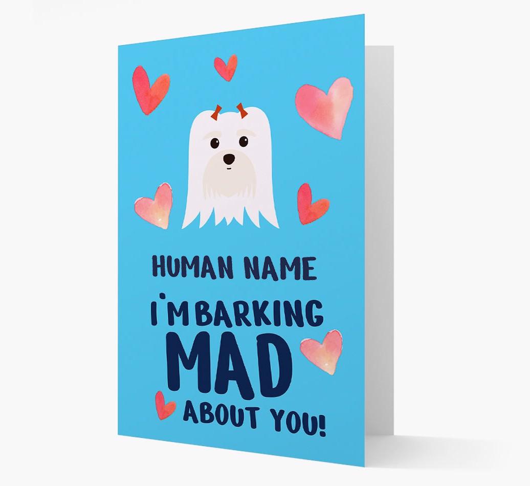 'Barking Mad' - Personalized {breedFullName} Card