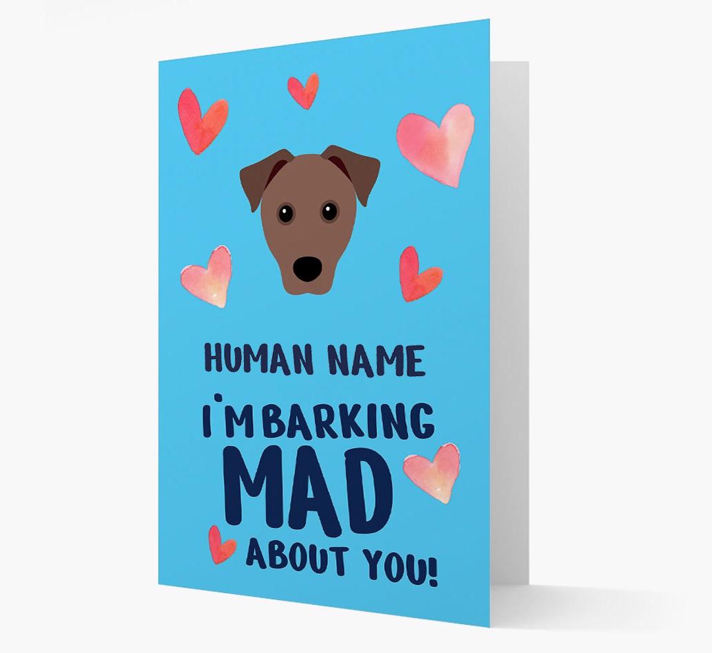 'Barking Mad' - Personalized {breedFullName} Card
