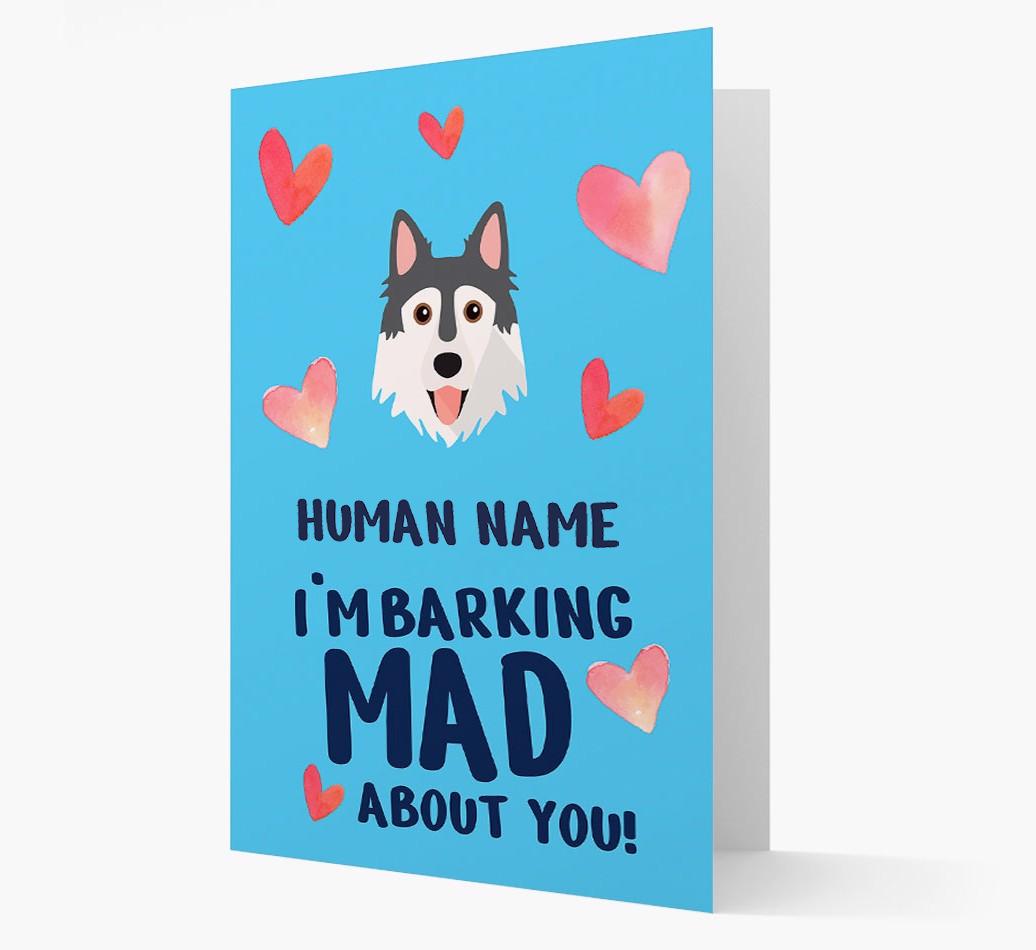 'Barking Mad' - Personalized {breedFullName} Card