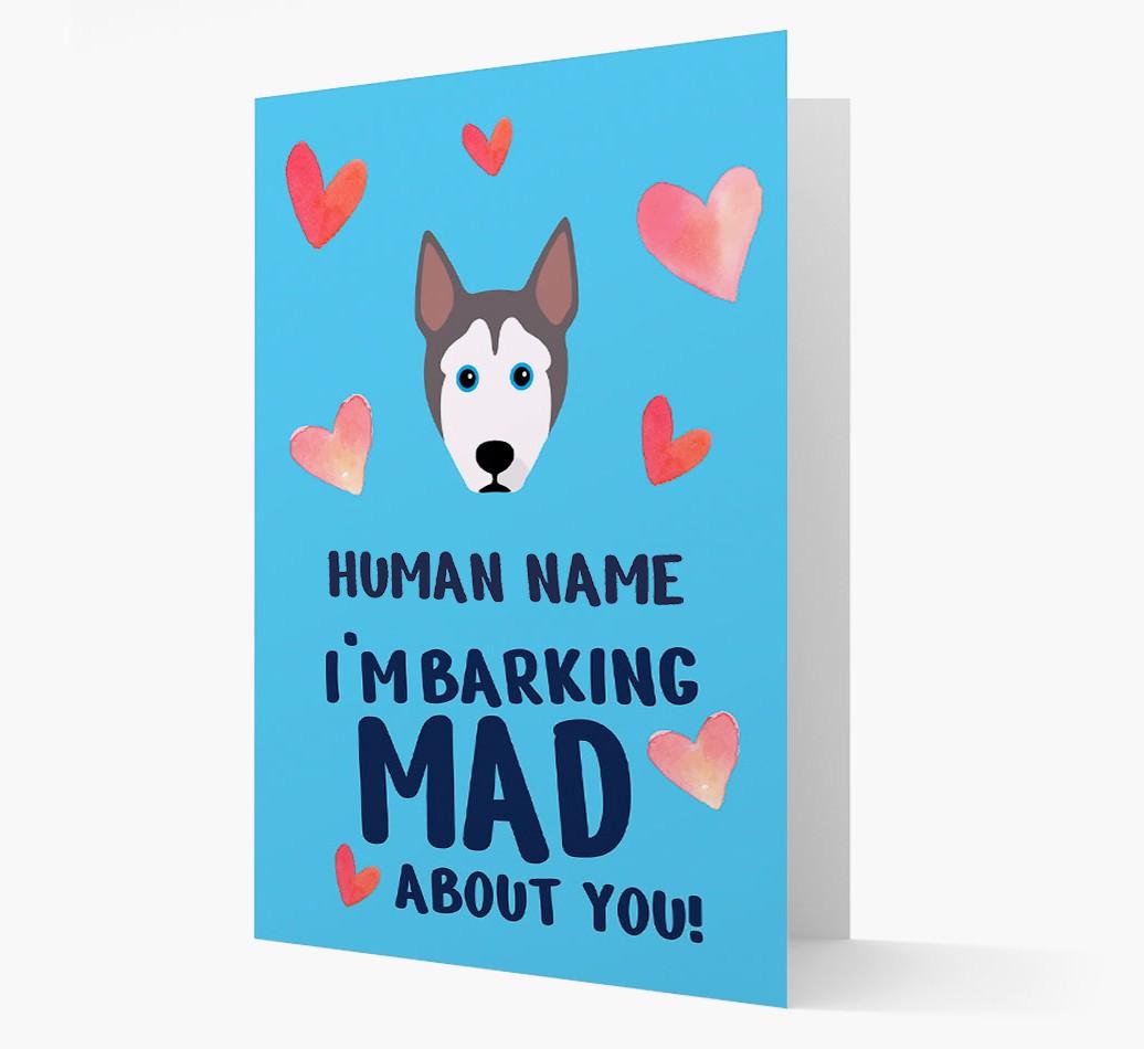 'Barking Mad' - Personalized {breedFullName} Card