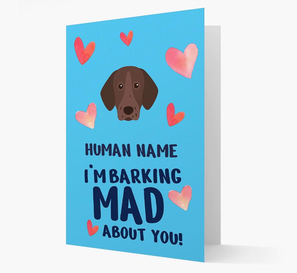 'Barking Mad' - Personalized {breedFullName} Card