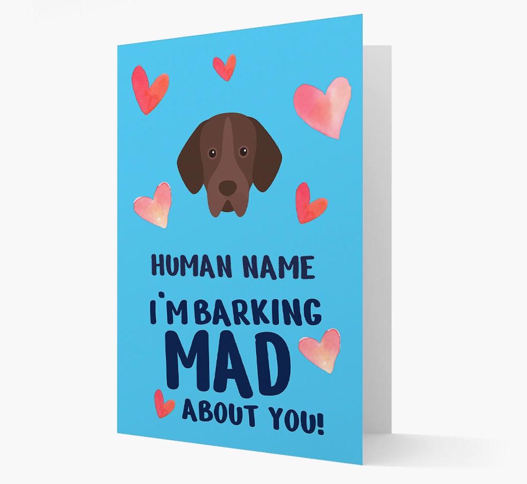 'Barking Mad' - Personalized {breedFullName} Card