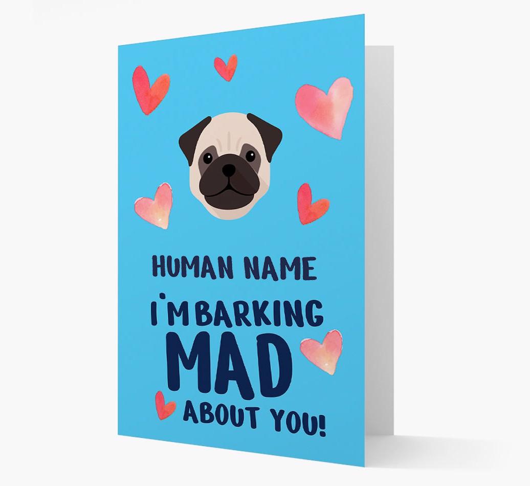 'Barking Mad' - Personalized {breedFullName} Card