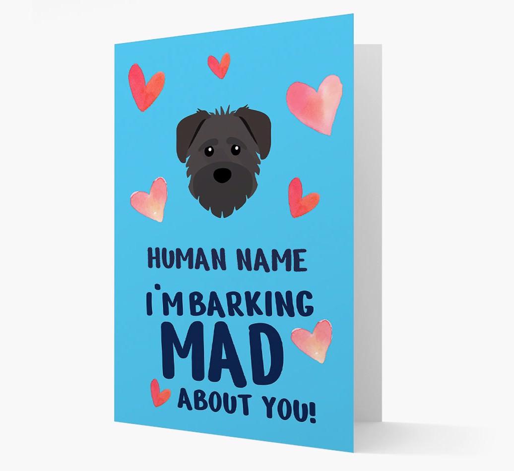 'Barking Mad' - Personalized {breedFullName} Card