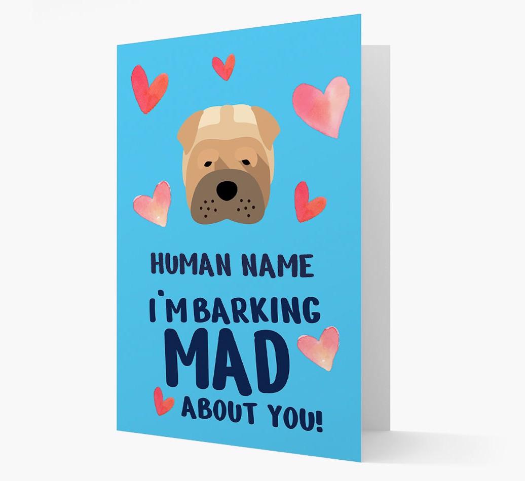 'Barking Mad' - Personalized {breedFullName} Card