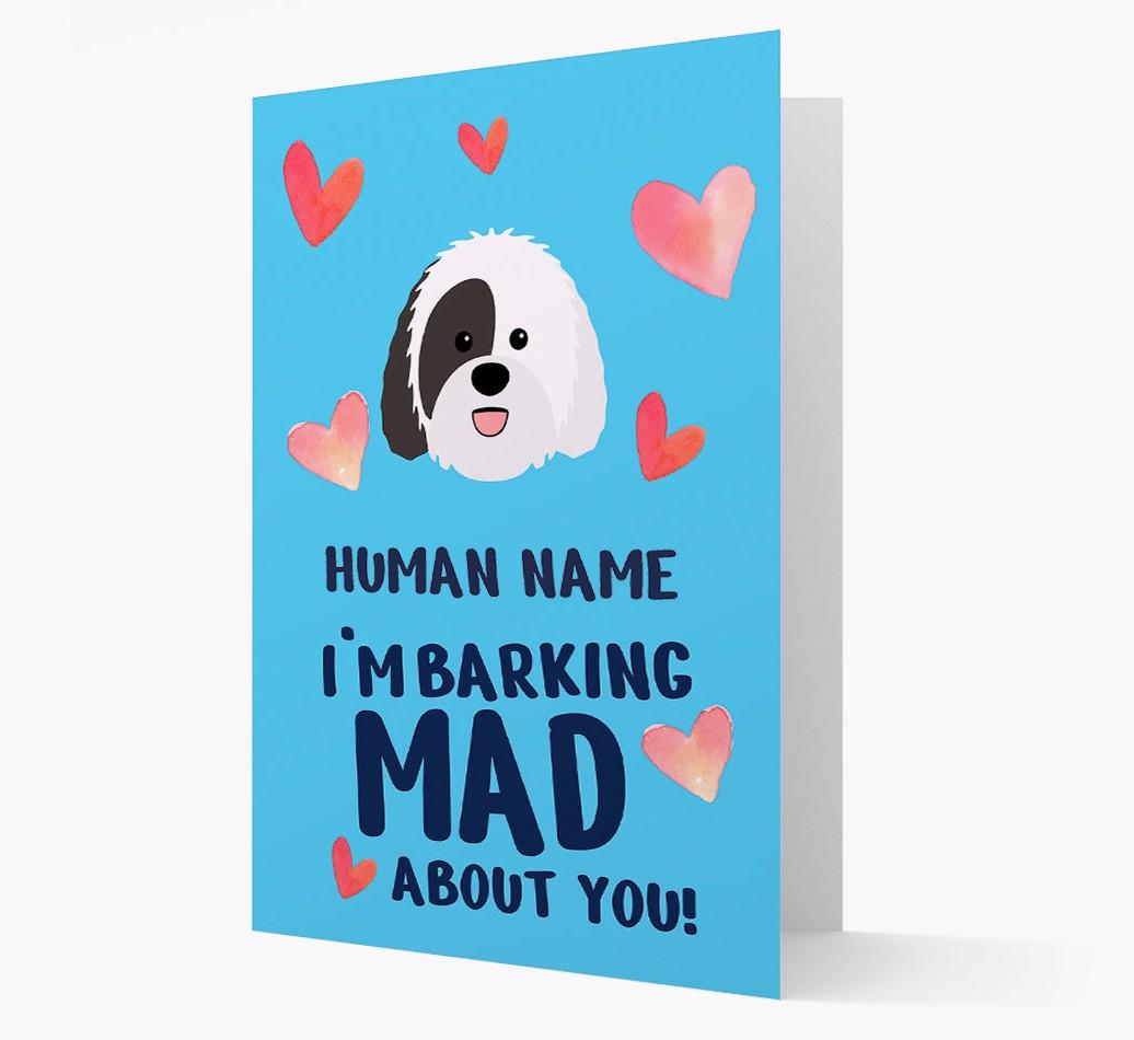 'Barking Mad' - Personalized {breedFullName} Card