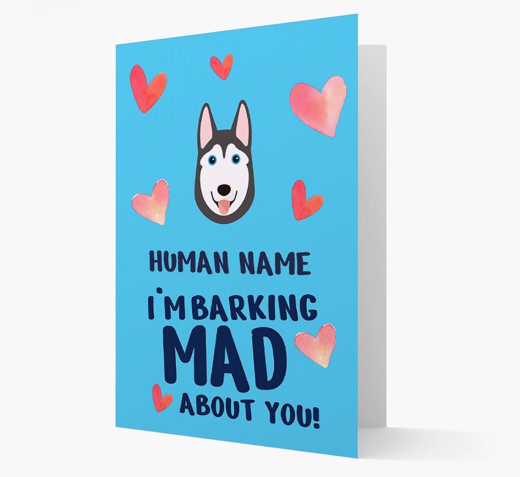 'Barking Mad' - Personalized {breedFullName} Card