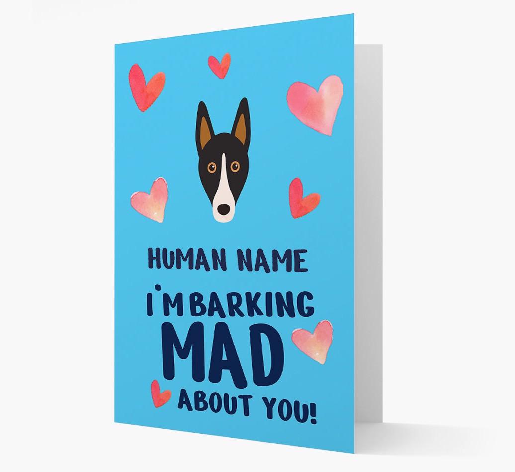 'Barking Mad' - Personalized {breedFullName} Card