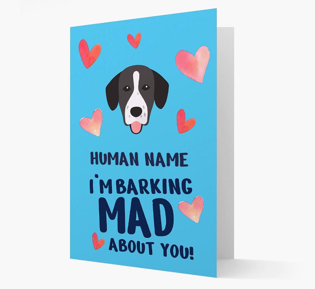 'Barking Mad' - Personalized {breedFullName} Card