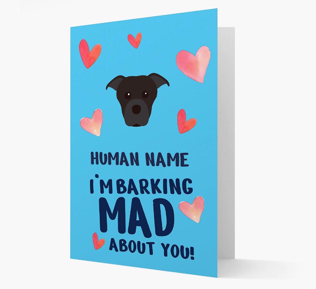 'Barking Mad' - Personalized {breedFullName} Card
