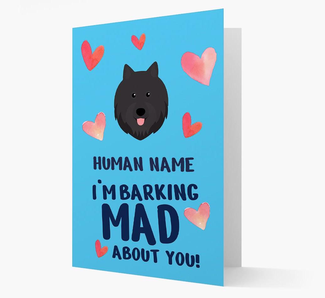 'Barking Mad' - Personalized {breedFullName} Card