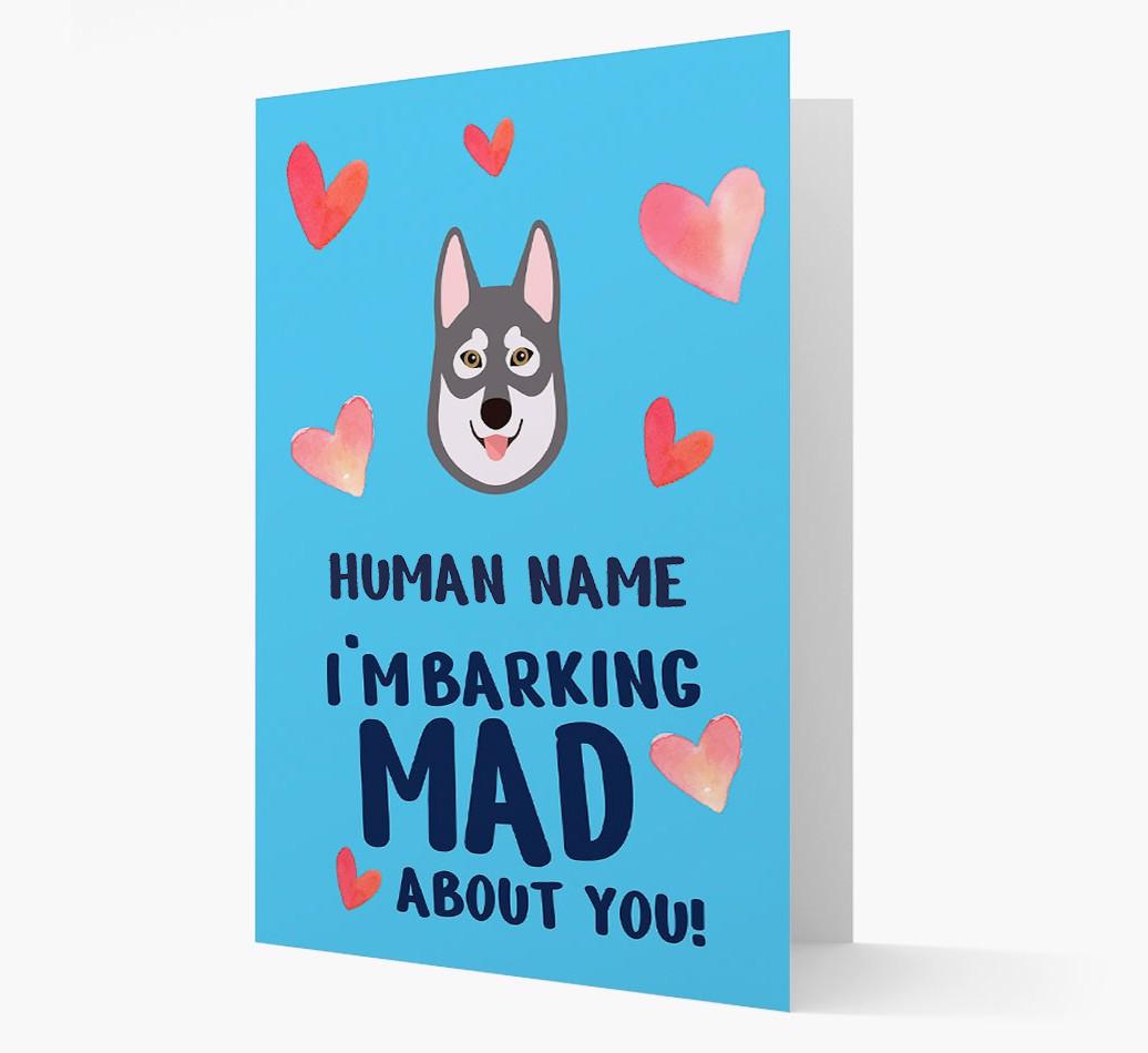 'Barking Mad' - Personalized {breedFullName} Card