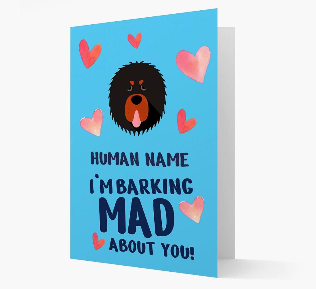 'Barking Mad' - Personalized {breedFullName} Card