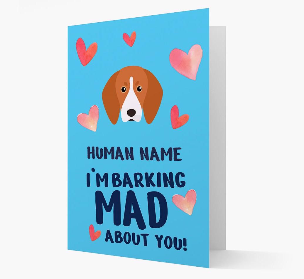 'Barking Mad' - Personalized {breedFullName} Card