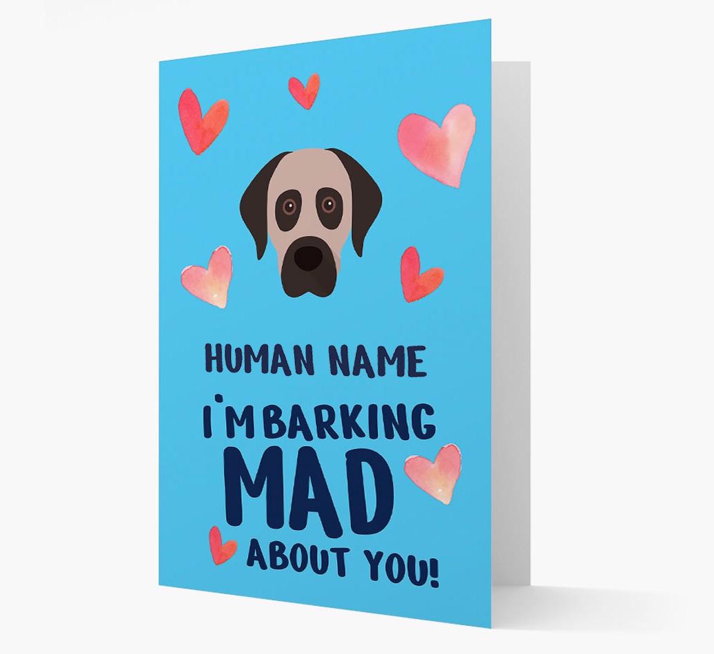 'Barking Mad' - Personalized {breedFullName} Card