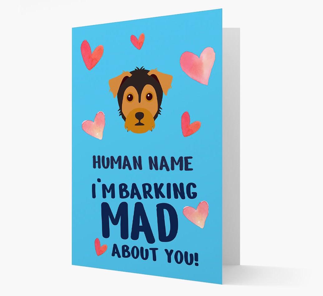 'Barking Mad' - Personalized {breedFullName} Card