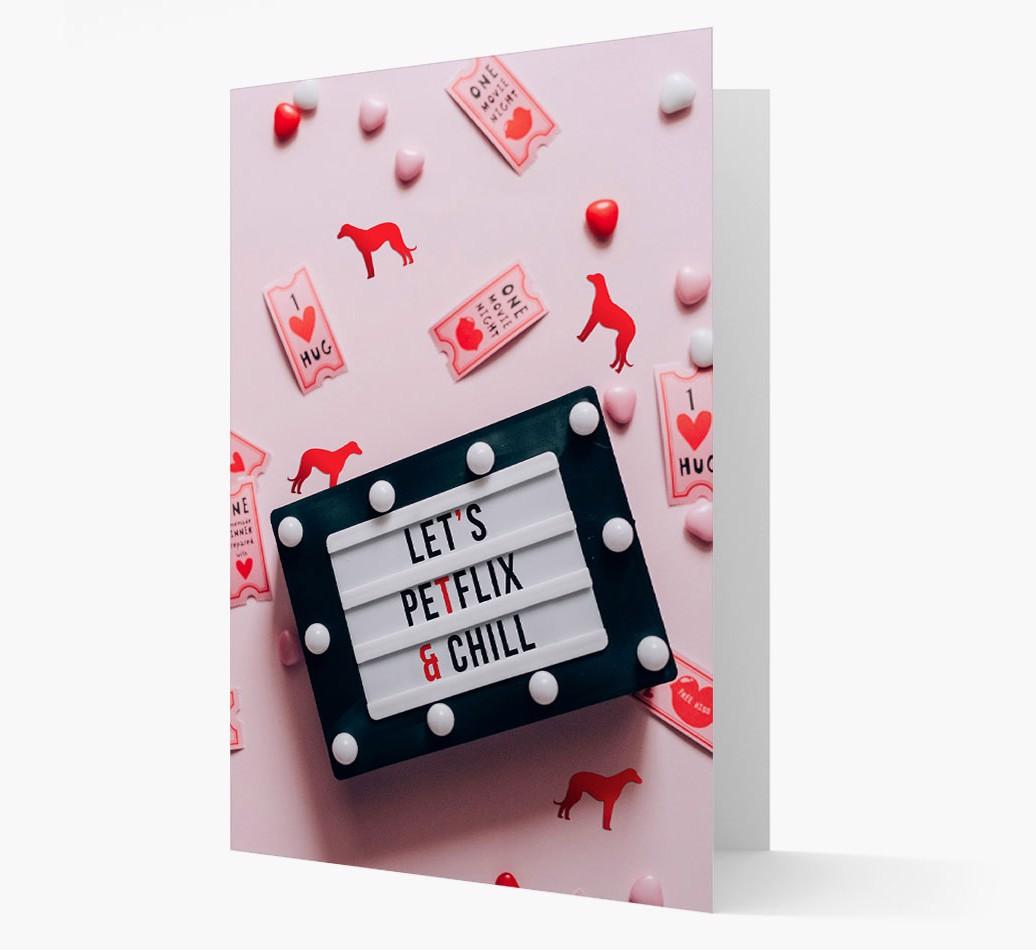 'Let's Petflix and Chill' - Personalized {breedFullName} Card
