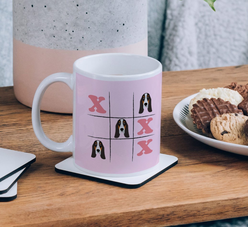 Noughts and Crosses: Personalised {breedFullName} Mug