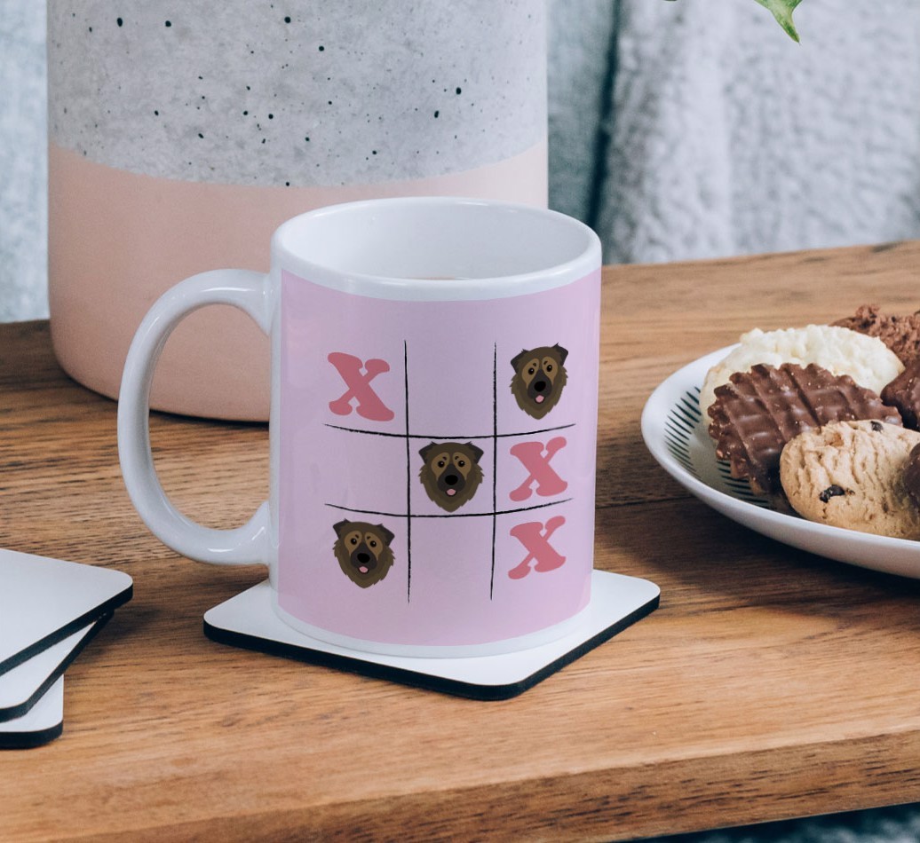 Noughts and Crosses: Personalised {breedFullName} Mug