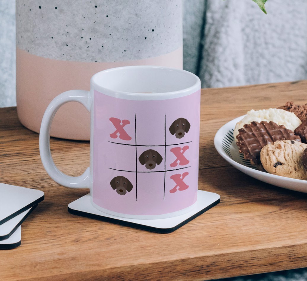 Noughts and Crosses: Personalised {breedFullName} Mug