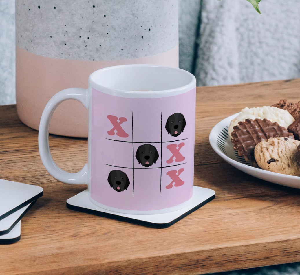 Noughts and Crosses: Personalised {breedFullName} Mug